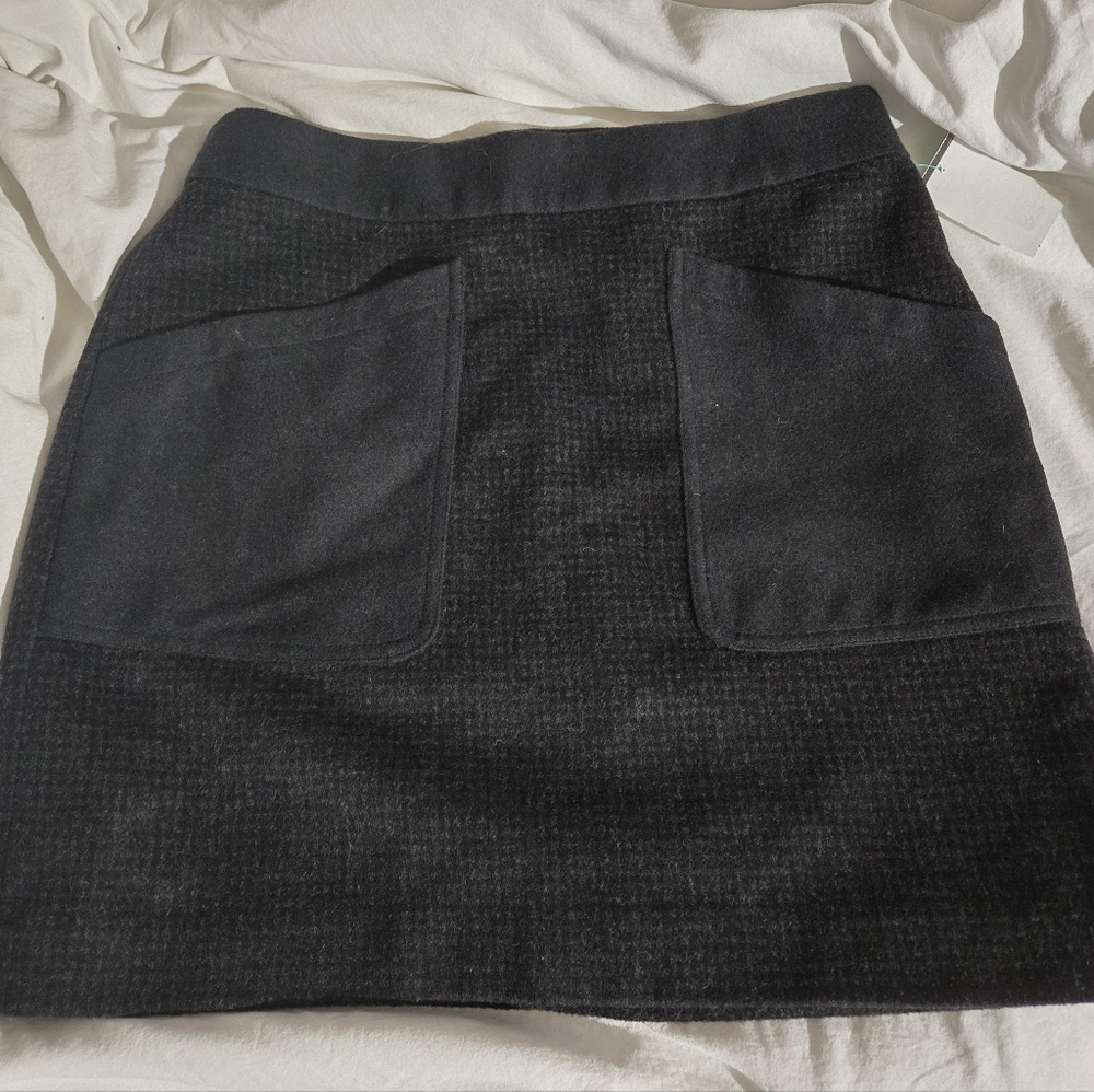 J.Crew Classic Black Women's Skirt With Pockets Size 4 - Picture 2 of 8